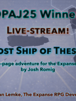 Live-stream Friday 23 January!&nbsp;(postponed)